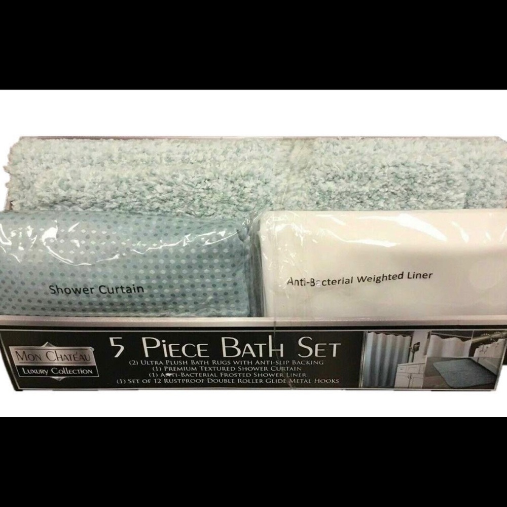 5 Piece Bath Set - Green